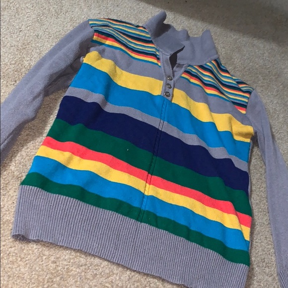 Comourful long sleeve cardigan top - Picture 4 of 4